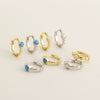Light Luxury Geometric S925 Silver Electroplated Earrings For Women