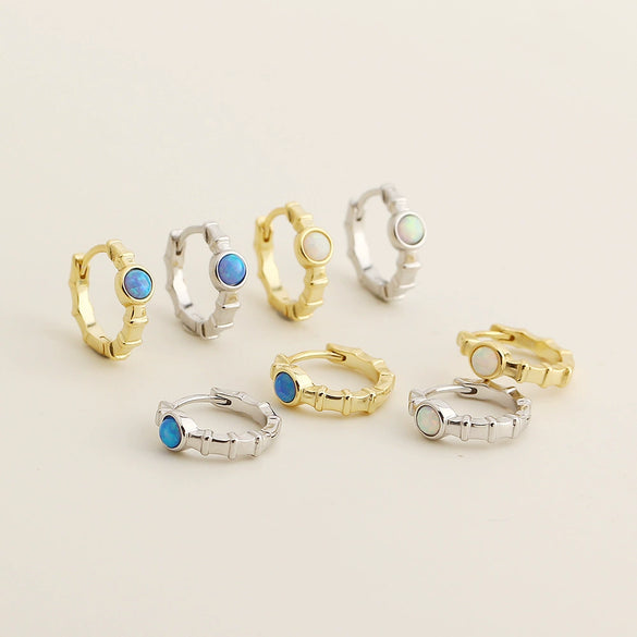 Light Luxury Geometric S925 Silver Electroplated Earrings For Women