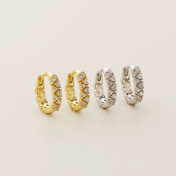 Light Luxury Geometric S925 Silver Electroplated Earrings For Women