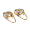 Light Luxury Geometric Stackable Open Electroplated Ring Unisex Accessory