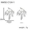 Light Luxury Geometric Stainless Steel Electroplated Earrings For Women