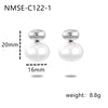 Light Luxury Geometric Stainless Steel Electroplated Earrings For Women