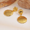 Light Luxury Geometric Stainless Steel Electroplated Earrings