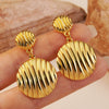 Light Luxury Geometric Stainless Steel Electroplated Earrings