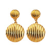Light Luxury Geometric Stainless Steel Electroplated Earrings