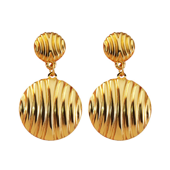 Light Luxury Geometric Stainless Steel Electroplated Earrings