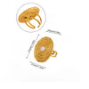Light Luxury Geometric Stainless Steel Imitation Pearl Ring Jewelry For Women With Electroplating