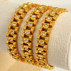 Light Luxury Geometric 316L Stainless Steel Electroplated Bracelet For Women