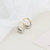 Light Luxury Geometric Ushaped Electroplated S925 Silver Earrings