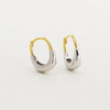 Light Luxury Geometric Ushaped Electroplated S925 Silver Earrings