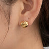 Light Luxury Geometric Water Drop Love Titanium Steel Earrings With Electroplating For Women