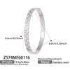 Light Luxury Geometric Water Drop Zircon Stainless Steel 18K Gold Plated Bracelet Fashion Jewelry
