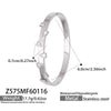 Light Luxury Geometric Water Drop Zircon Stainless Steel 18K Gold Plated Bracelet Fashion Jewelry