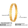 Light Luxury Geometric Water Drop Zircon Stainless Steel 18K Gold Plated Bracelet Fashion Jewelry