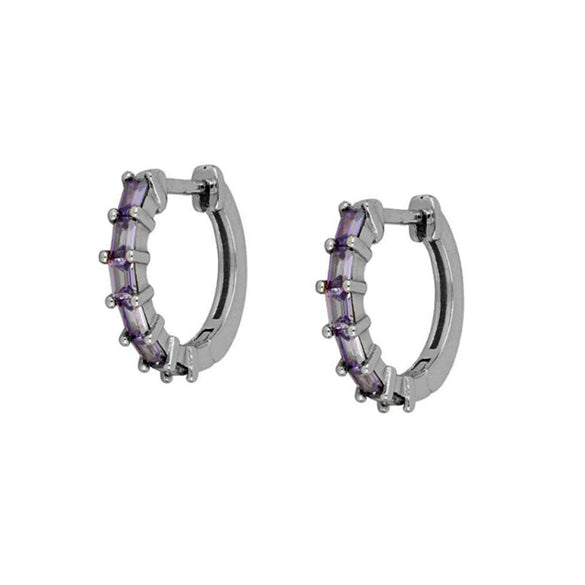 Light Luxury Geometric Zircon Stud Earrings With Copper Body And S925 Silver Needle Electroplated Fashion Earrings For Women