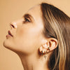 Light Luxury Geometric Zircon Stud Earrings With Copper Body And S925 Silver Needle Electroplated Fashion Earrings For Women