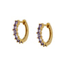 Light Luxury Geometric Zircon Stud Earrings With Copper Body And S925 Silver Needle Electroplated Fashion Earrings For Women