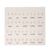 Light Luxury Geometric Zircon Stud Earrings Women Mini Set