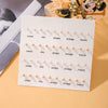 Light Luxury Geometric Zircon Stud Earrings Women Mini Set