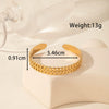 Light Luxury High End Sense Niche Exaggerated Stainless Steel Snake Shaped Geometric Titanium Steel Opening Bracelet With Electroplating