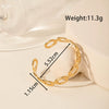 Light Luxury High End Sense Niche Exaggerated Stainless Steel Snake Shaped Geometric Titanium Steel Opening Bracelet With Electroplating