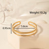 Light Luxury High End Sense Niche Exaggerated Stainless Steel Snake Shaped Geometric Titanium Steel Opening Bracelet With Electroplating