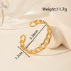 Light Luxury High End Sense Niche Exaggerated Stainless Steel Snake Shaped Geometric Titanium Steel Opening Bracelet With Electroplating