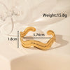 Light Luxury High End Sense Niche Exaggerated Stainless Steel Snake Shaped Geometric Titanium Steel Opening Bracelet With Electroplating
