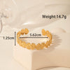 Light Luxury High End Sense Niche Exaggerated Stainless Steel Snake Shaped Geometric Titanium Steel Opening Bracelet With Electroplating