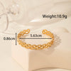 Light Luxury High End Sense Niche Exaggerated Stainless Steel Snake Shaped Geometric Titanium Steel Opening Bracelet With Electroplating