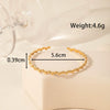 Light Luxury High End Sense Niche Exaggerated Stainless Steel Snake Shaped Geometric Titanium Steel Opening Bracelet With Electroplating