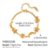 Light Luxury High End Stainless Steel Sun Star Moon Bracelet With Electroplating Design Elegant And Versatile Non Fading Waterproof For Women