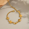 Light Luxury High End Stainless Steel Sun Star Moon Bracelet With Electroplating Design Elegant And Versatile Non Fading Waterproof For Women