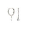 Light Luxury Highend Diamond Drop Shape S925 Sterling Silver Earrings For Women