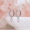 Light Luxury Highend Diamond Drop Shape S925 Sterling Silver Earrings For Women