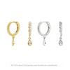 Light Luxury Highend Diamond Drop Shape S925 Sterling Silver Earrings For Women