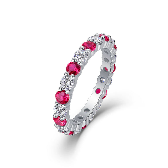 Light Luxury Highend Elegant S925 Silver Ring Inlaid With Sapphire And Moissanite Geometric Style For Women And Men