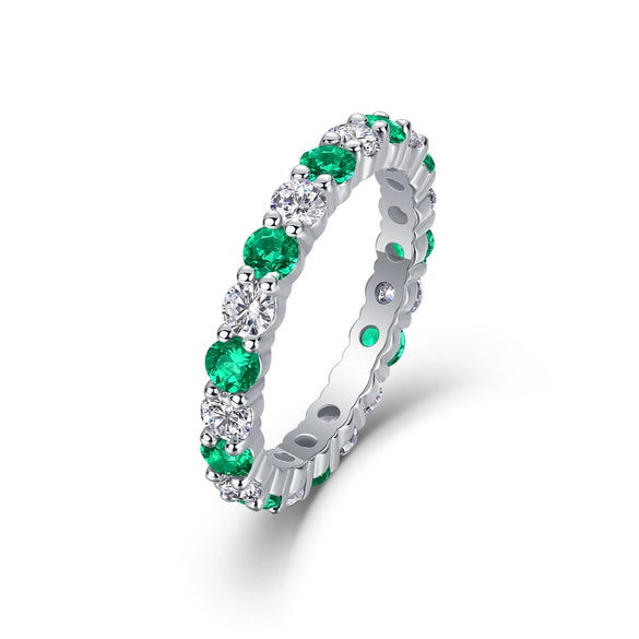 Light Luxury Highend Elegant S925 Silver Ring Inlaid With Sapphire And Moissanite Geometric Style For Women And Men