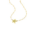 Light Luxury Highend Titanium Steel Stainless Steel Necklace With Leaf Petal Pendant Electroplated Jewelry For Women