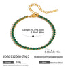 Light Luxury Jewelry Stainless Steel Goldplated Heart Shape Zircon Bracelet For Women And Unisex