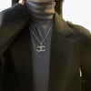 Light Luxury Letters Numbers Text Tassel Necklace Titanium Steel Alloy Electroplating Jewelry
