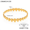 Light Luxury Minimalist Ring And Diamondencrusted Zircon Bracelet Combination Titanium Steel And Stainless Steel Geometric Style 18K Real Gold Electroplated