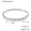 Light Luxury Minimalist Ring And Diamondencrusted Zircon Bracelet Combination Titanium Steel And Stainless Steel Geometric Style 18K Real Gold Electroplated