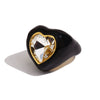 Light Luxury Natural Stone Titanium Steel Geometric Ring Stainless Steel Gold Plated Electroplating Jewelry For Women