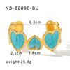 Light Luxury Open Color Love Shaped Oil Titanium Steel And Stainless Steel Electroplated Bracelet