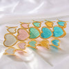 Light Luxury Open Color Love Shaped Oil Titanium Steel And Stainless Steel Electroplated Bracelet