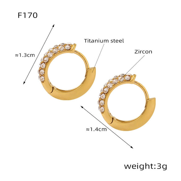 Light Luxury Retro Twist U Shaped Geometric Earrings In Environmental Protection Titanium Steel With Electroplating