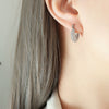 Light Luxury Retro Twist U Shaped Geometric Earrings In Environmental Protection Titanium Steel With Electroplating