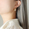Light Luxury Retro Twist U Shaped Geometric Earrings In Environmental Protection Titanium Steel With Electroplating