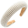 Light Luxury Rhinestone Pearl Headband Alloy Diamond Headwear For Women